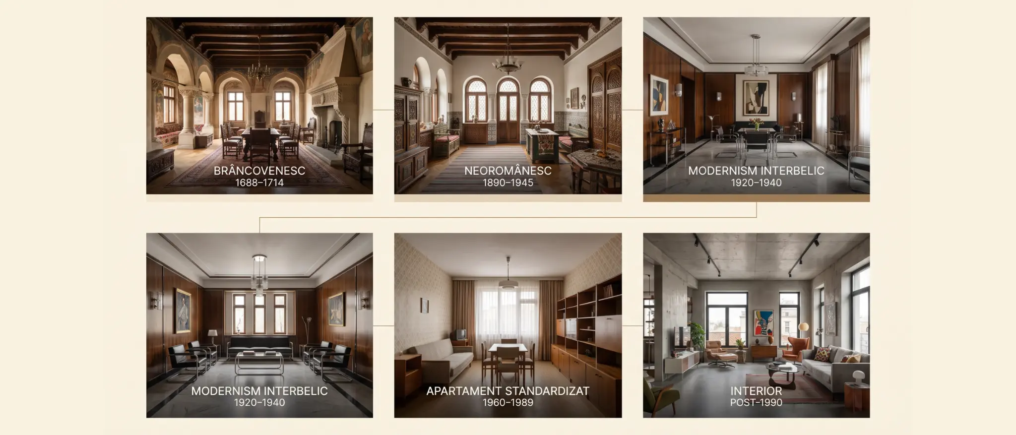 Evoluția designului interior românesc de la stilul Brâncovenesc până în perioada contemporană
